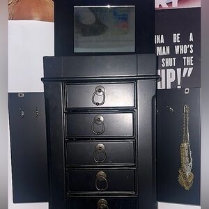 Black Jewelry Armoire